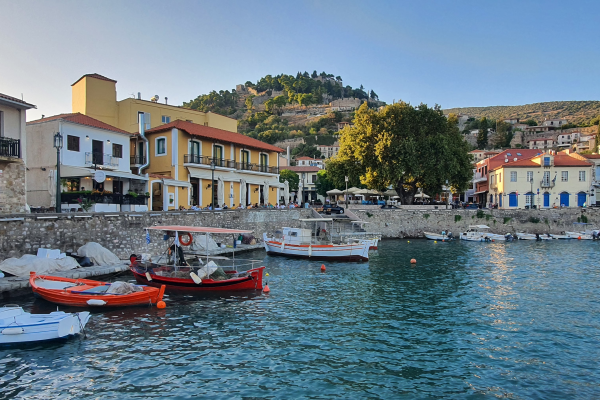 Nafpaktos view from port to square